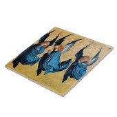 DREI ANGELN IN BLAUEN Weihnachten Fliese (Seite)