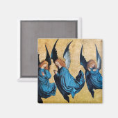 DREI ANGELN IN BLAUEN Weihnachten Magnet (Vorderseite/Rückseite)