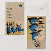 DREI ANGELS MONOGRAM, Blue Sapphire Kraft Visitenkarte (Vorne/Hinten)
