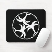Drei Anker mit Seil Mousepad (Mit Mouse)
