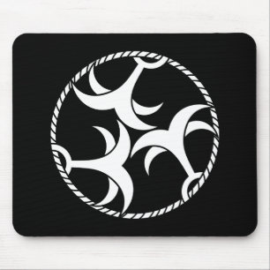 Drei Anker mit Seil Mousepad