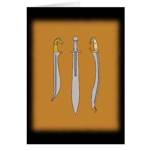 Drei antike griechische Schwerter (Vorne)