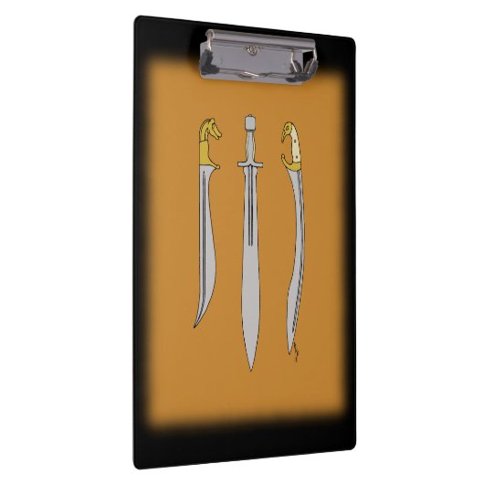 Drei antike griechische Schwerter Klemmbrett (Rechts)
