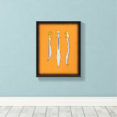 Drei antike griechische Schwerter Leinwanddruck (Insitu (Holzboden))