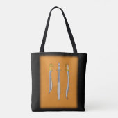 Drei antike griechische Schwerter Tasche (Rückseite)