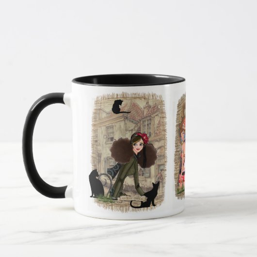 Drei Anton Pieck Designs Tasse (Links)