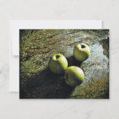 Drei Äpfel Feiertagskarte (Vorderseite)