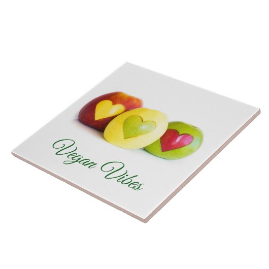 Drei Äpfel Fliese (Seite)