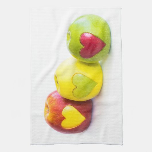 Drei Äpfel Geschirrtuch (Vertikal)