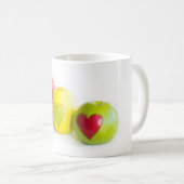 Drei Äpfel Kaffeetasse (VorderseiteRechts)