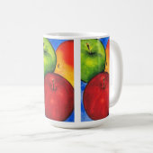 Drei Äpfel Kaffeetasse (VorderseiteRechts)