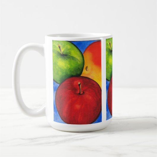Drei Äpfel Kaffeetasse (Links)