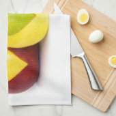 Drei Äpfel Küchentuch (Viertel Falte)
