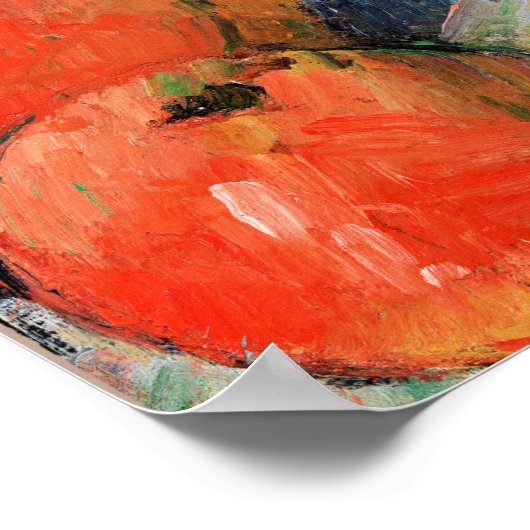 Drei Äpfel, Stillleben Gemälde von Paul Cezanne Poster (Ecke)