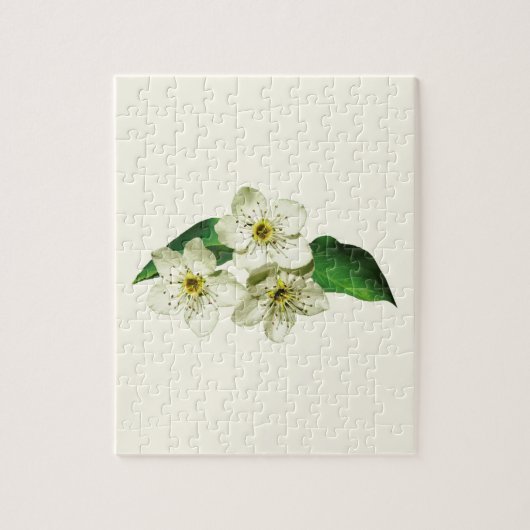 Drei Apfelblüten Puzzle (Vertikal)