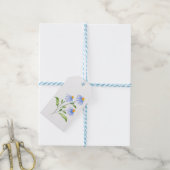 Drei Aquarellaster Geschenkanhänger (Mit Garn)