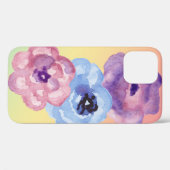 Drei Aquarellfarben auf Pastel Gradient Case-Mate iPhone Hülle (Rückseite (Horizontal))