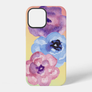 Drei Aquarellfarben auf Pastel Gradient iPhone 12 Hülle