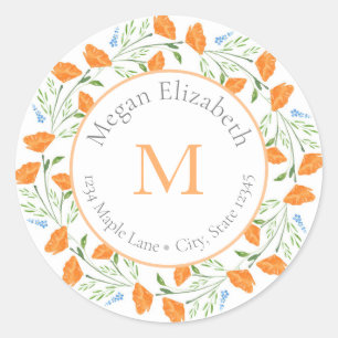 Drei Aquarellfarben-Pupien-Marke Runder Aufkleber