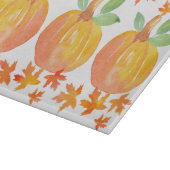 Drei Aquarellpumpen & Ahorn Blätter Garland Schneidebrett (Ecke)