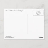 Drei Archgesteine am Ozean oder Postkarte (Rückseite)