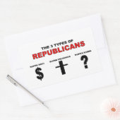 Drei Arten von Republikanern Sticker (Umschlag)