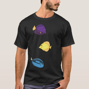 Drei Arten von Tang-Fischen - Cartoon T-Shirt