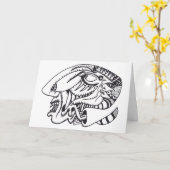 Drei Aspekte, Tinte zeichnend Karte (Gelbe Blume)