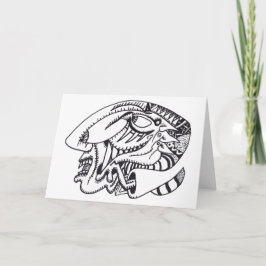 Drei Aspekte, Tinte zeichnend Karte