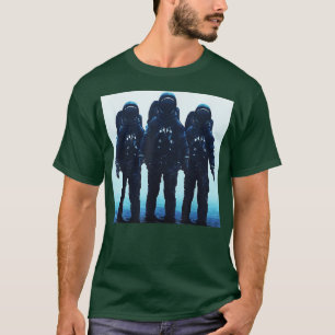 Drei Astronauten im Meer T-Shirt