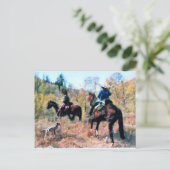 Drei auf dem Weg Postkarte (Stehend Vorderseite)