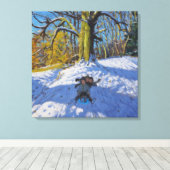 Drei auf einem Schlitten Allestree Park Derby .201 Leinwanddruck (Insitu (Holzboden))