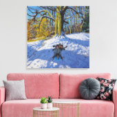 Drei auf einem Schlitten Allestree Park Derby .201 Leinwanddruck (Insitu (Wohnzimmer))