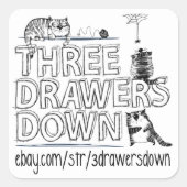 Drei Aufkleber für Schubladen (Vorderseite)