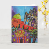 Drei Auftrag-Gruß-Karte Karte (Gelbe Blume)