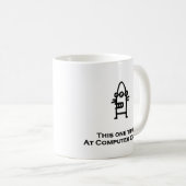 Drei Augen bohren dieses Mal im Computerlager Kaffeetasse (VorderseiteRechts)