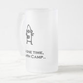 Drei Augen Bot dieses Mal im Mathe Camp Mattglas Bierglas (Vorderseite Links)