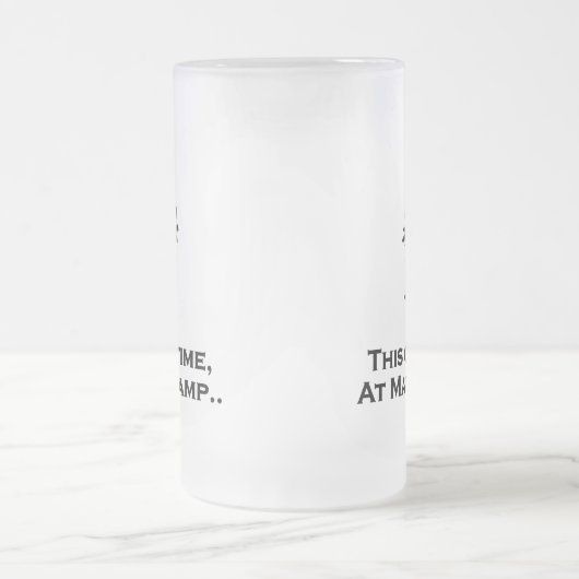 Drei Augen Bot dieses Mal im Mathe Camp Mattglas Bierglas (Mittel)