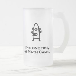 Drei Augen Bot dieses Mal im Mathe Camp Mattglas Bierglas