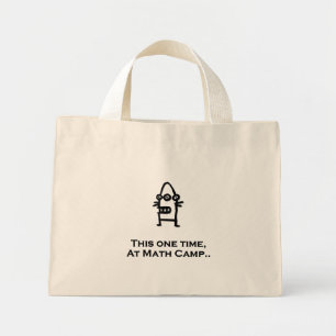 Drei Augen Bot dieses Mal im Mathe Camp Mini Stoffbeutel