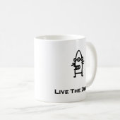 Drei Augen Bot lebe den Traum Kaffeetasse (VorderseiteRechts)