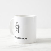 Drei Augen Bot lebe den Traum Kaffeetasse (Vorderseite Links)