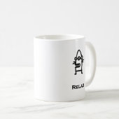 Drei Augen Bot Relax Kaffeetasse (VorderseiteRechts)
