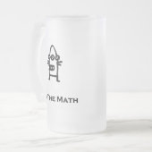 Drei Augenboten machen die Mathematik Mattglas Bierglas (Vorderseite Links)