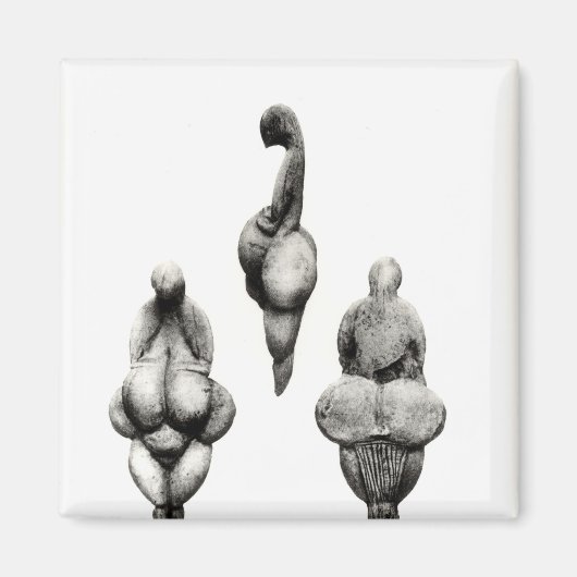 Drei Ausblicke auf die Statuette "Venus" Magnet (Vorne)