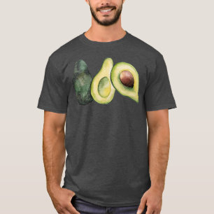 Drei Avocados in Aquarellfarben T-Shirt