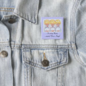Drei Baby Engels-Querstich-Knopf Button (Beispiel)