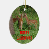 Drei Baby-Hirsch Weihnachtsschmuck CUSTOMIZE Datum (Rechts)