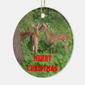 Drei Baby-Hirsch Weihnachtsschmuck CUSTOMIZE Datum (Links)