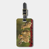 Drei BabyLanius Schach Vögel Gepäckanhänger (Vorderseite vertikal)